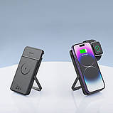 Бездротова магнітна зарядка для айфона та годинника Proove Power Stand 2 в 1 зарядна станція з акумулятором 20W 10000mAh, фото 10