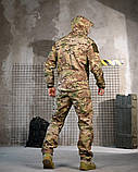 Демісезонний польовий костюм софтшел TANJENT мультикам з липучками під шеврони ПП7869 ТМ, фото 4