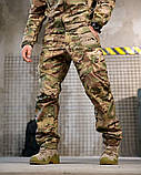 Демісезонний польовий костюм софтшел TANJENT мультикам з липучками під шеврони ПП7869 ТМ, фото 7