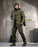 Польовий костюм STRION олива набір 5в1 (куртка + флісовка + штани + шапка + рукавички) ПП7870 ТМ, фото 3