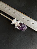 Флюорит натуральний камінь квітка троянда китайська паличка шпилька для волосся/1 шт., фото 10