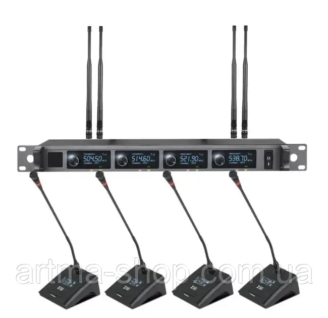 Набір бездротових мікрофонів для конференцій настільних 400CH