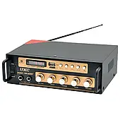 Двухканальний підсилювач потужності звуку AMP SN 222 BT з MP3 та FM, чорний