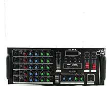 Підсилювач звуку AMP 747 BT, компактний 4-канальний Bluetooth-модуль, Потужність 150 Вт, чорний