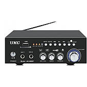 Двоканальний підсилювач звуку AMP 688 BT з USB та Bluetooth, Потужність 30 Вт, чорний