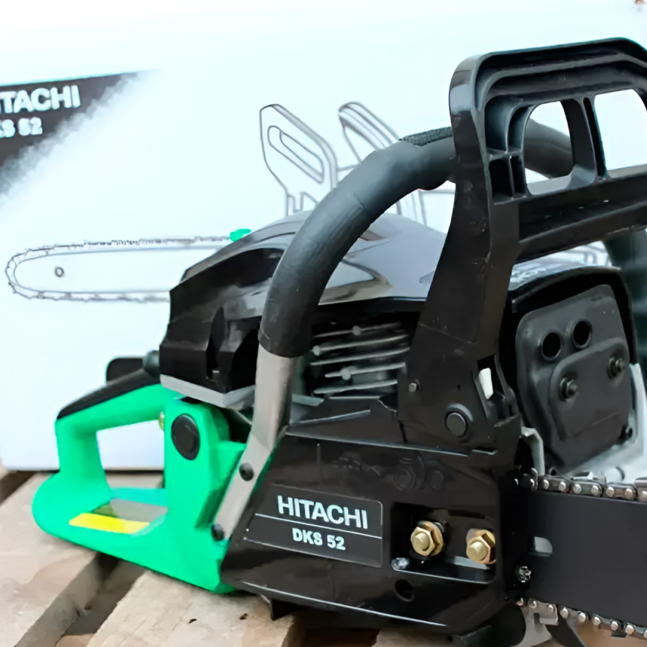 Бензопила Hitachi DKS 52 Бензопила цепная Пилы для дерева (5,2 кВт, 45 см) Пилки БЕНЗИНОВІ Бензопила садова - фото 1 - id-p2738993941