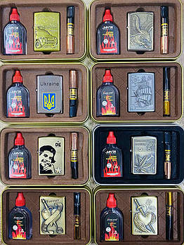 Запальничка ZIPPO 3 в 1 (бензин, мундштук) ART- 006/2001 (120)