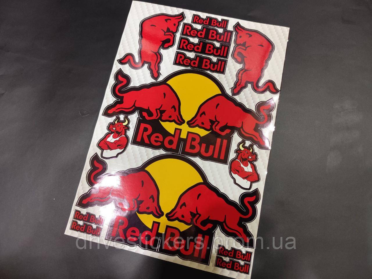 Купить Наклейки Red Bull на Шлем в Киеве, Украине на Bigl.ua