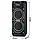 Велика музична Bluetooth колонка ZXX-5560 портативна, акумуляторна, Потужність 100 Вт, 2 мікрофони, пульт, чорна, фото 3