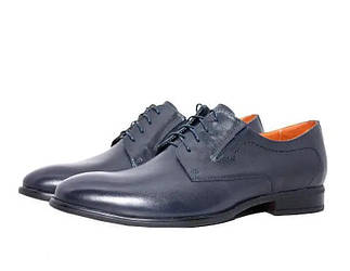 Чоловічі туфлі темно синього кольору 40 розмір