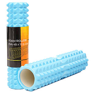 Масажний ролик Cornix EVA 45 x 12.5 см (валик, ролер) XR-0335 Sky Blue