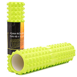 Масажний ролик Cornix EVA 45 x 12.5 см (валик, ролер) XR-0337 Green