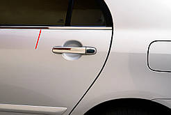 Зовнішня окантовка стекол (4 шт, нерж для Toyota Verso 2009- рр