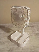 Портативный настольный мини-вентилятор складной аккумуляторный вентилятор ручной от USB провода белый cde