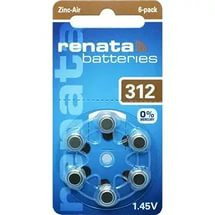 Батарейки для слухових апаратів Renata 312, 6 шт.