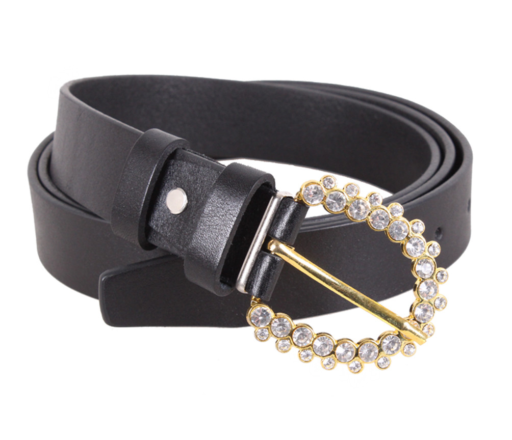 Жіночий ремінь з натуральної шкіри  PRP2201-19 чорний, фото 1