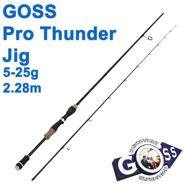 Спиннинговое удилище Goss Pro Thunder Jig A08-228 5-25g 2,28м - фото 2 - id-p478391333