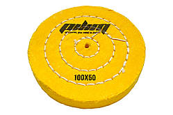 Круг мусліновий Sprut 100мм x 50 шарів жовтий (П-KM-126103)