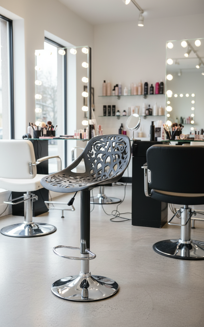 Барний стілець N7 чорний, фото 1