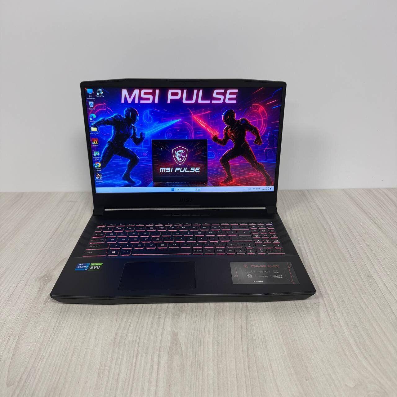 Б/в Ігровий ноутбук Б-клас MSI Pulse GL66 11UGKV 15.6" 1920x1080| i7-11800H| 16GB RAM| 512GB SSD NVMe| RTX 3070 8GB