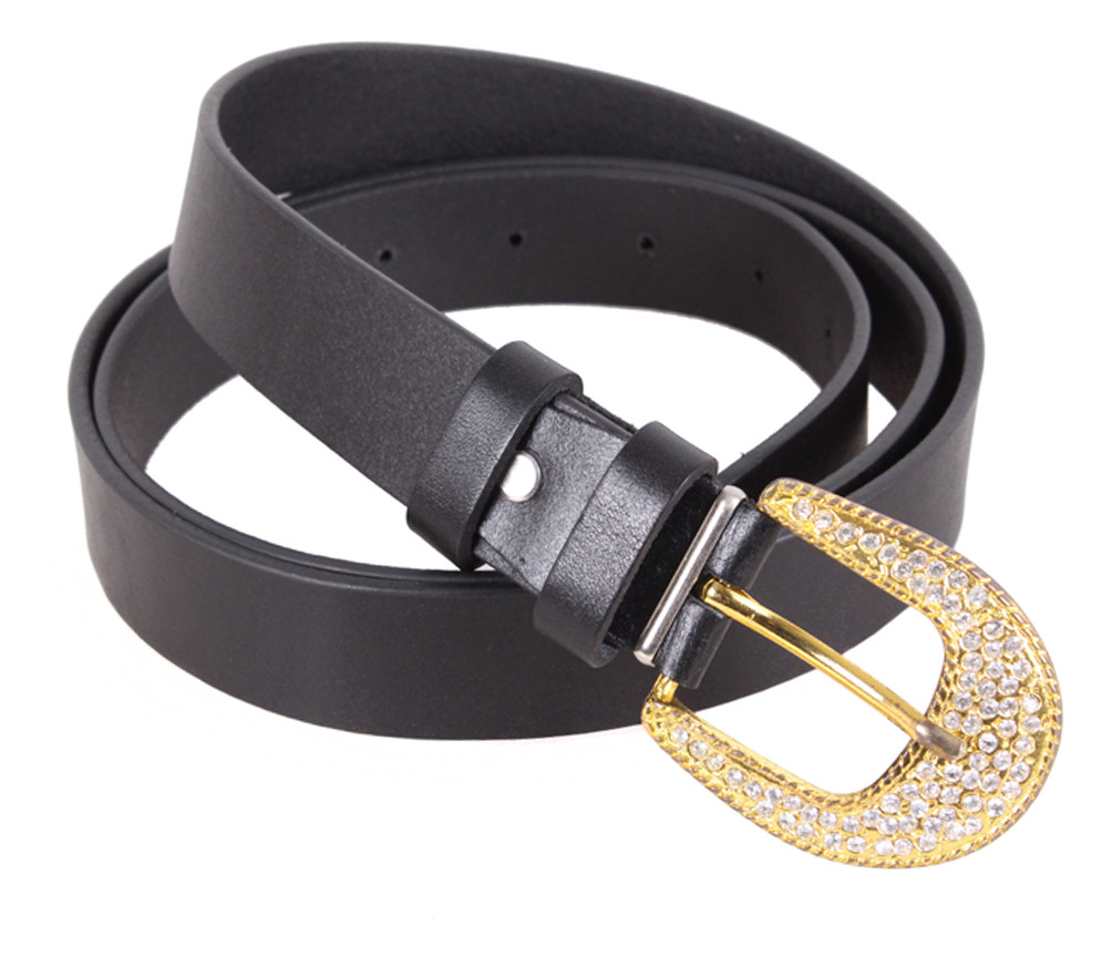 Жіночий ремінь з натуральної шкіри  PRP2201-23 чорний, фото 1