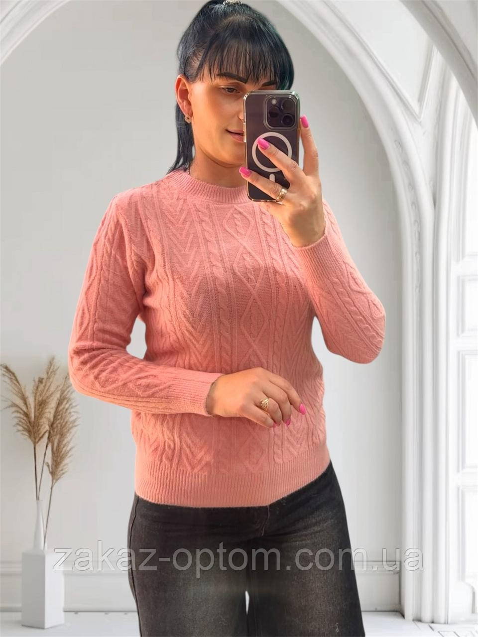 Светр жіночий оптом (46-50) Китай 24056-140394