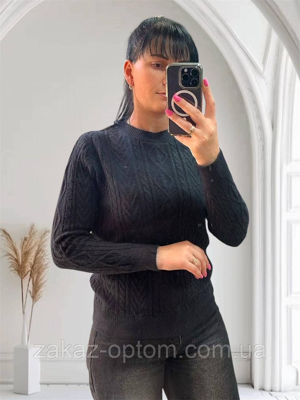 Светр жіночий оптом (46-50) Китай 24056-140395