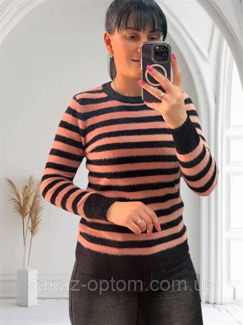 Светр жіночий оптом (46-50) Китай 24022-140398