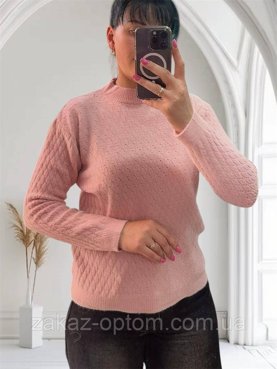 Светр жіночий оптом (46-50) Китай 24064-140402