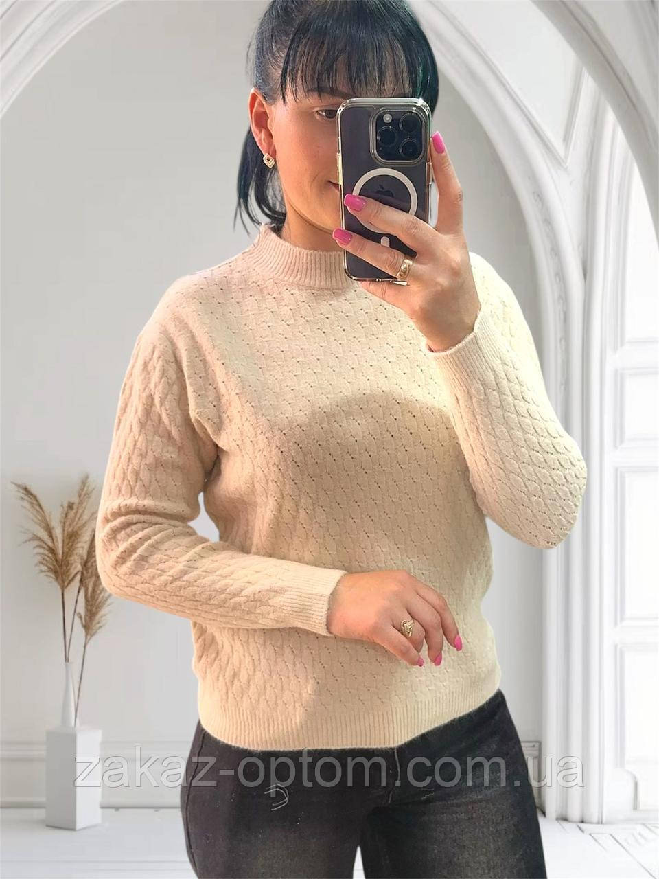 Светр жіночий оптом (46-50) Китай 24064-140403