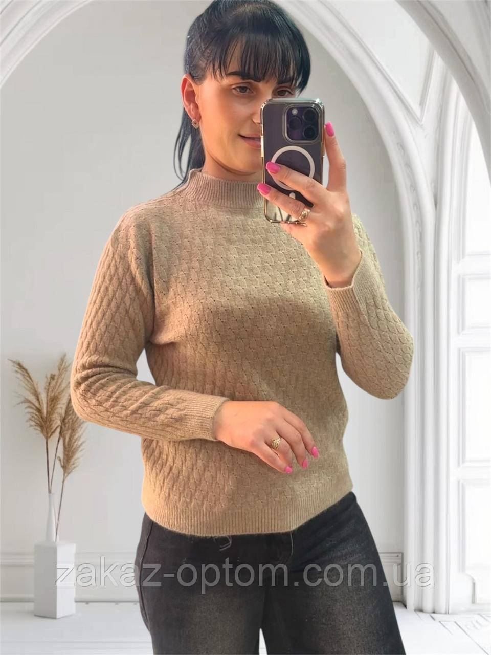Светр жіночий оптом (46-50) Китай 24064-140404