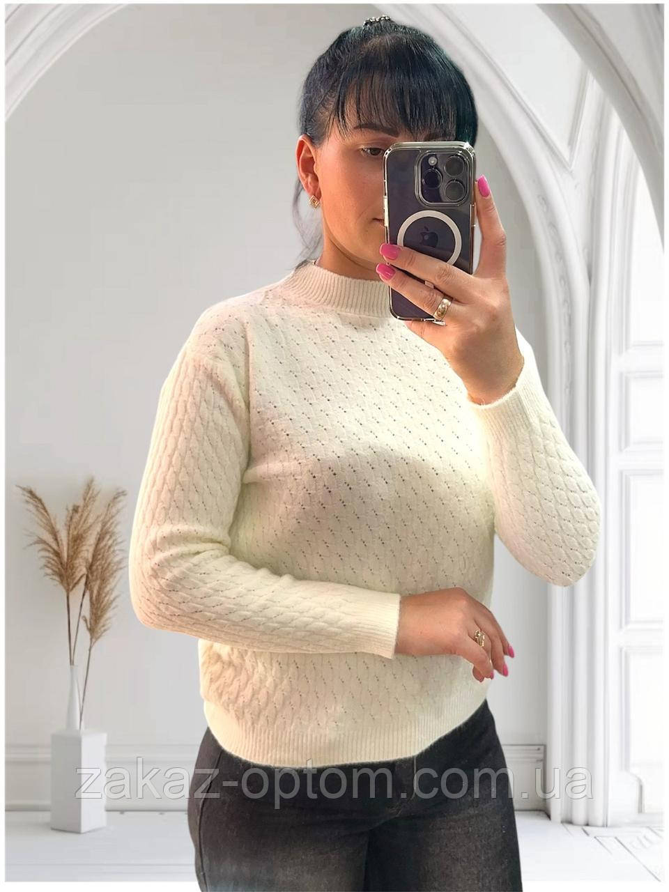 Светр жіночий оптом (46-50) Китай 24064-140407