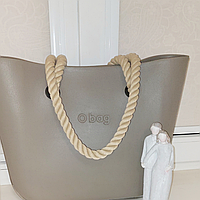 Ручки канатки для сумки O Bag urban classic mini original длинные 68 см. хорошего качества бежевые