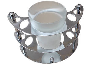 Тримач для зубних щіток і пасти Lider настільний (латунь хромована) 1057