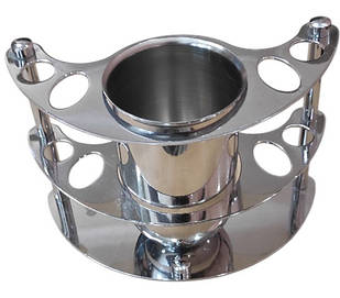 Тримач для зубних щіток і пасти Lider настільний (латунь хромована) 1058