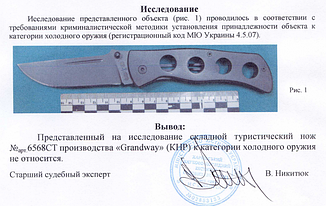 Ніж складаний туристичний Grand Way 6568 CT, фото 4