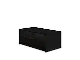 Журнальний столик із шухлядою Razimo 1SZ, чорний меланж/золотий, фото 2