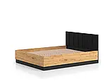 Ліжко Urso 1402, 160х200, (дуб крафт золотий/чорний), фото 2