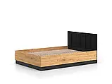 Ліжко Urso 1302, 140х200, (дуб крафт золотий/чорний), фото 2