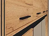 Надставка до шафи Urso 10 (дуб крафт золотий/чорний), фото 3