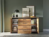 Комод Urso 06 (дуб крафт золотий/чорний), фото 2