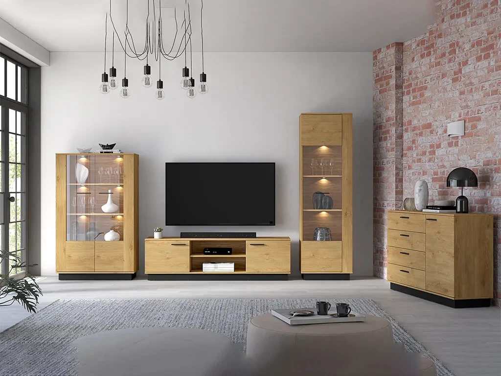 Вітальня Modesto (дуб стильний/чорний), фото 1