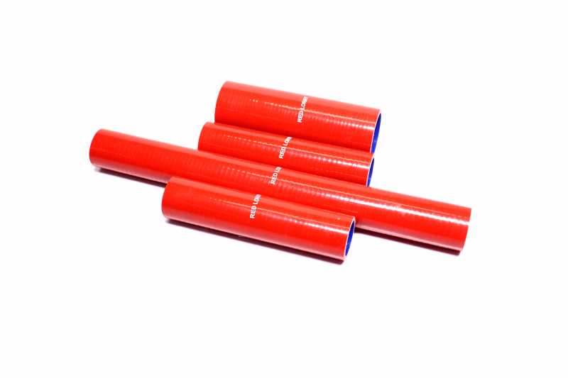 Патрубки радіатора КРАЗ 6510 (силікон червоний, к-т 4 шт.) (DETALKA) 6437-1303024/25