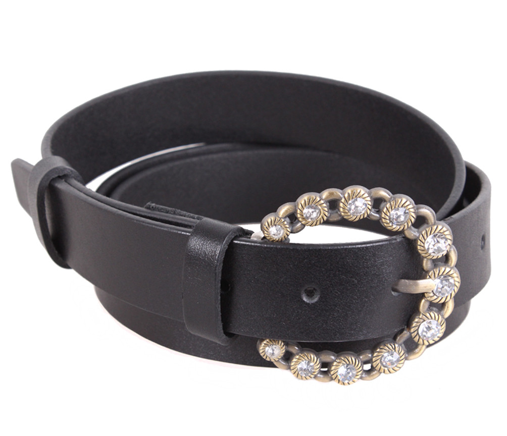 Жіночий ремінь з натуральної шкіри  PRP2201-31 чорний, фото 1