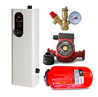 Электрический котел Tenko Мини 3 кВт: полный комплект с насосом, баком и группой безопасности для 30-45 м²