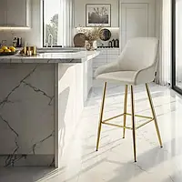 М'який стілець з бархатистою оббивкою Avane 2 шт.