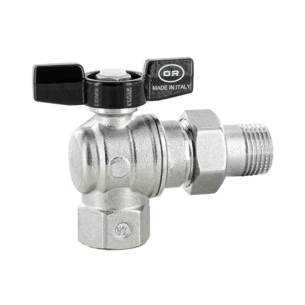 Кран кульовий з напівзгоном Officine Rigamonti Aurea PN35 3/4", кутовий (1120.120), фото 1