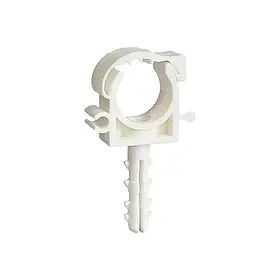 Кріплення одинарне з дюбелем та застібкою 16мм WEZER (КРАТНО 50){2000/50}