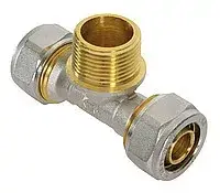 Трійник РЗ 16*1/2*16 Мет. Пласт. WEG {140/5}