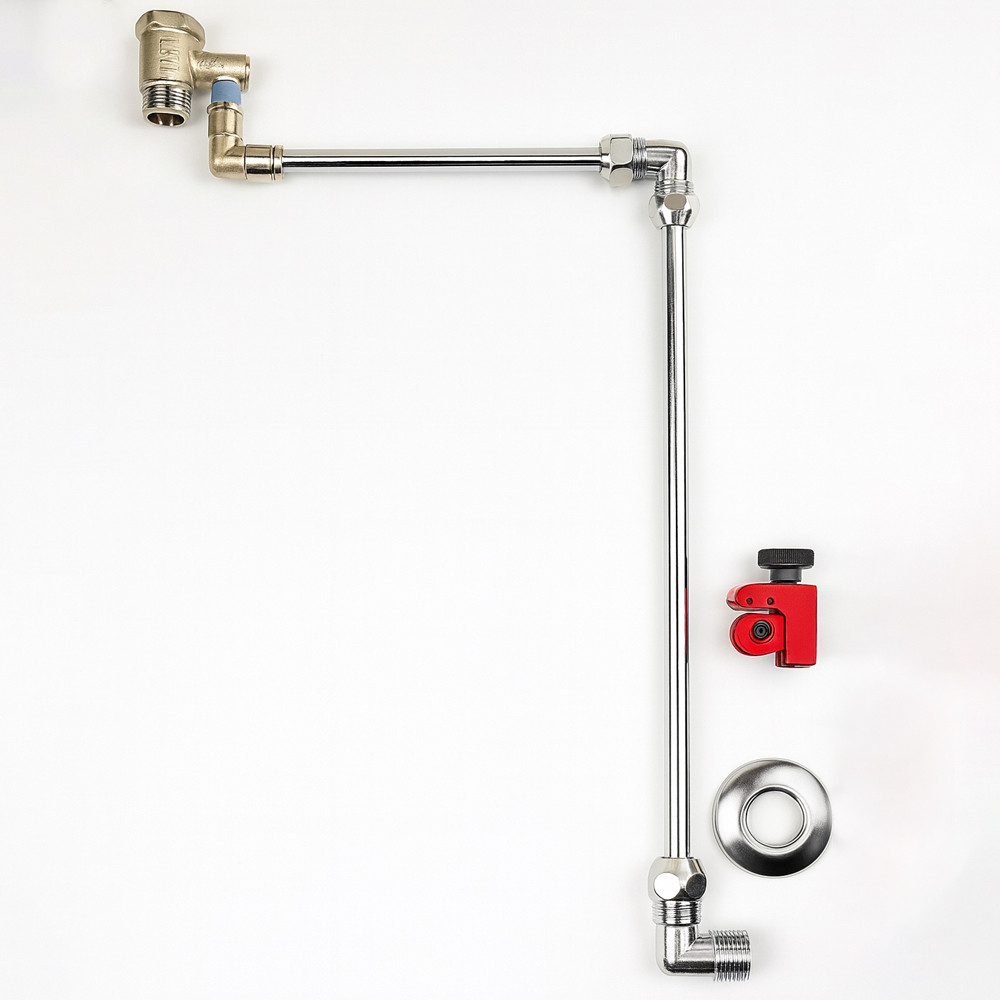 Зливна система LR-1000 з розеткою хром Boiler Series, фото 1